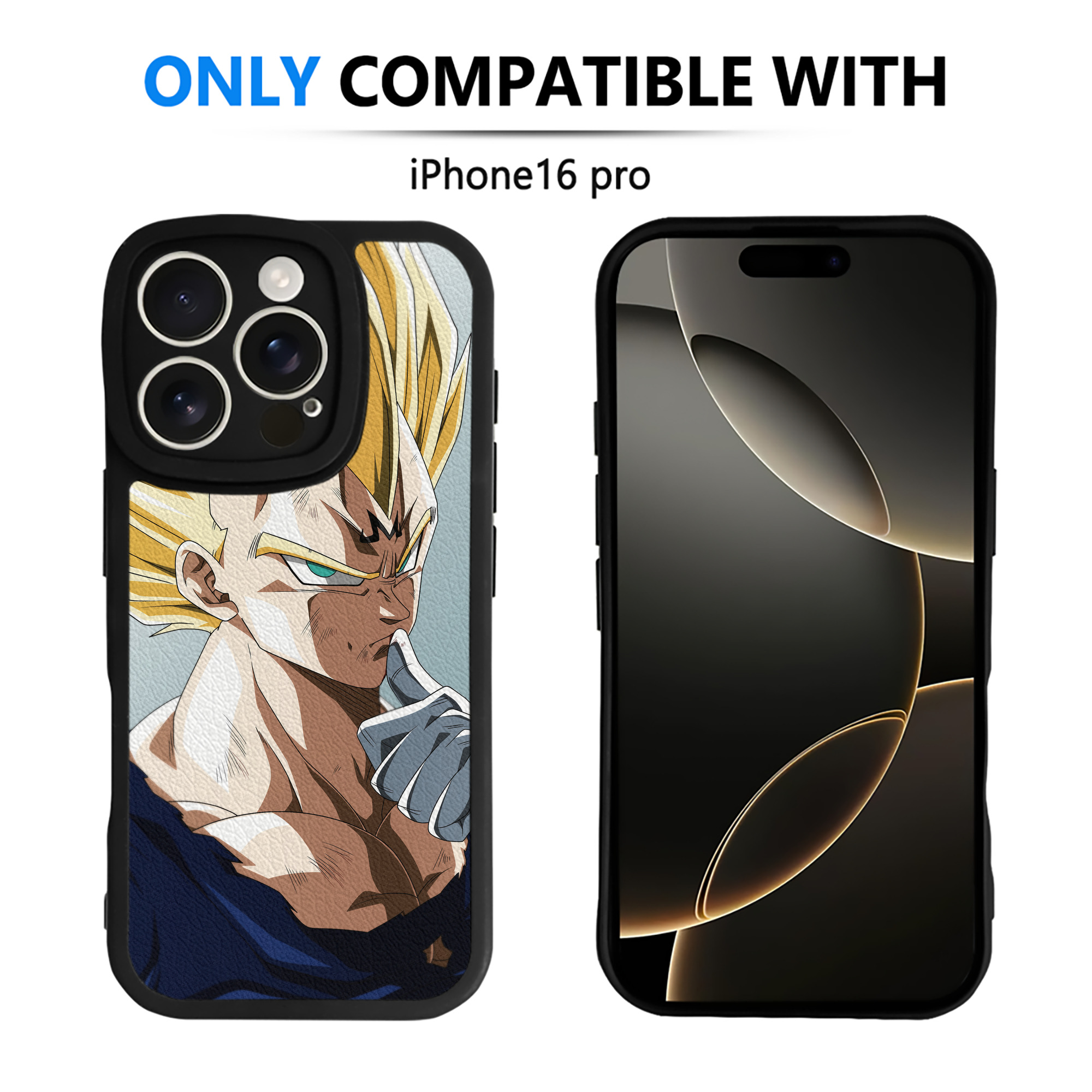 （画像用） ドラゴンボール DRAGON BALL 【iPhone 16シリーズ対応】シリコンスマホケース（レザー調） 材質：シリコン